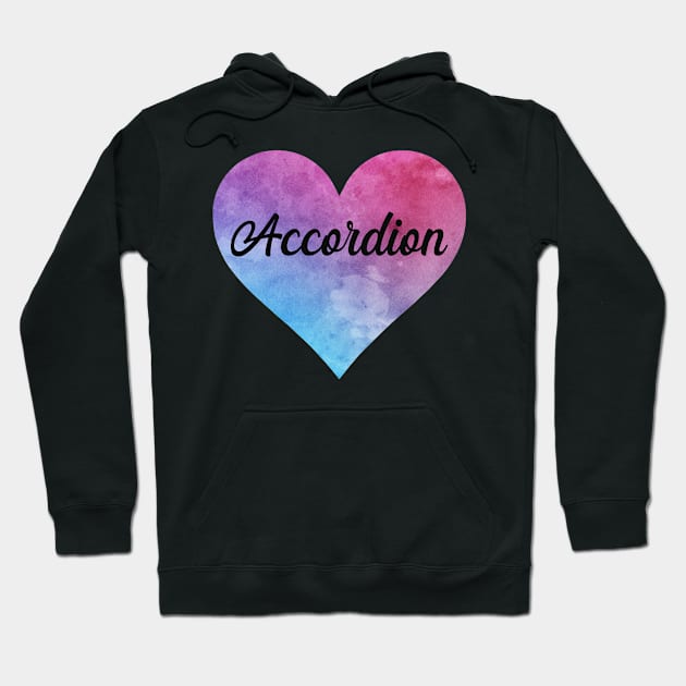 Accordion heart. Perfect present for mom dad friend him or her Hoodie by SerenityByAlex